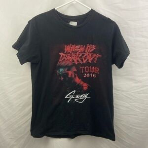G-eazy -  Men's When Its Dark Out World Tour Tee 2016 Concert A$SP Ferg